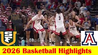 San Francisco vs Arizona Basketball Game Highlights 10 13 2026