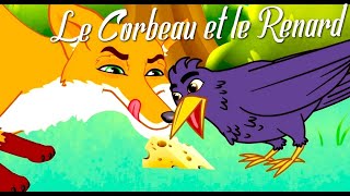 Le Corbeau  🐦 et Le Renard 🦊 مترجمة للعربية