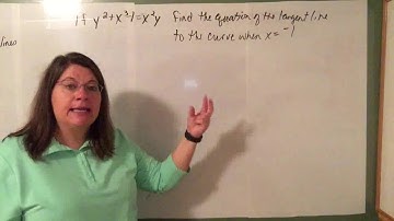 AP Calculus 3.2 Part 2: Applications of Implicit Differentiation