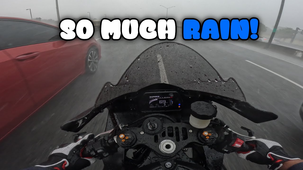 Rain R1 Riding My R1 Through A Rain Storm - YouTube