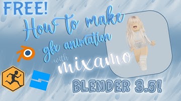 How to make a *GFX* animation with mixamo and blender 3.5