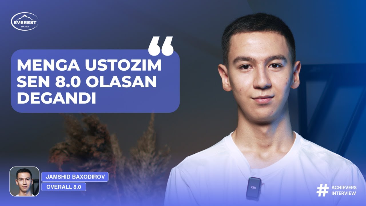 Birinchi urinishda Overall 8.0 | Jamshid Baxodirov