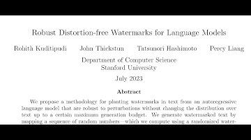 Robust Distortion-free Watermarks for Language Models