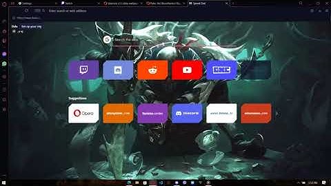 How to add an animated wallpaper in opera gx browser