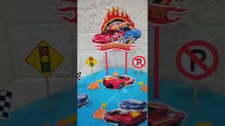 kue ulang tahun topper mobil hotwheels #hotwheels #shorts