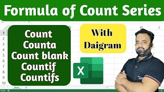 🔢 Excel Count Formula Full Explained | COUNT, COUNTA, COUNTBLANK, COUNTIF, COUNTIFS | With Diagram