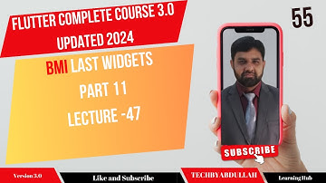 Flutter in Urdu | BMI  Add text Widgets Lecture 47 | #flutterinhindi  @TechByAbdullah79  #flutter