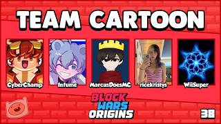 Block Wars Origins Team Cartoon POV | infume, marcusdoesmc, ricekristys &amp; wiisuper | Scottish Vtuber