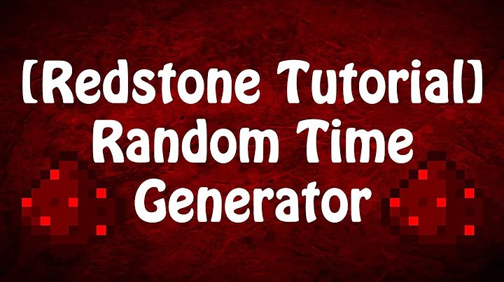 Unleash your creativity in Minecraft with Random Time Generator!