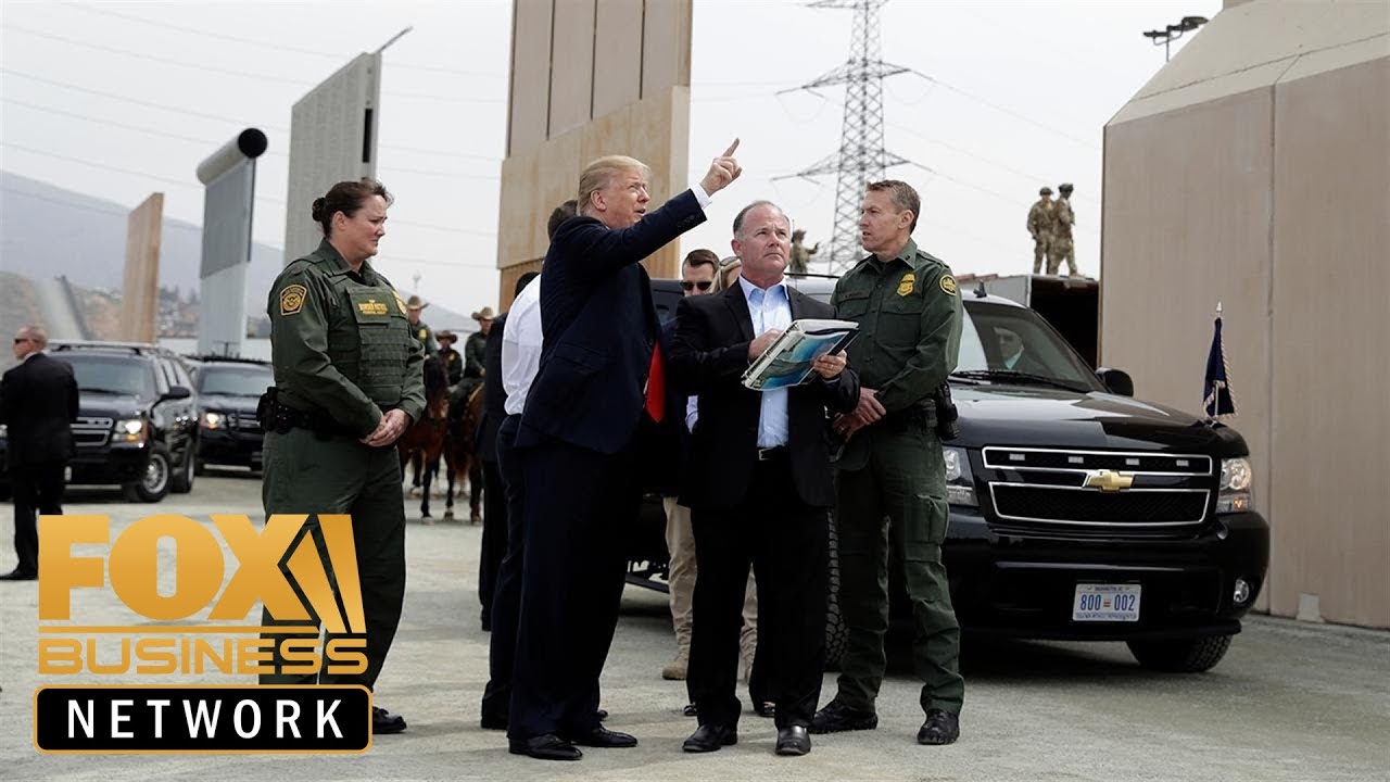 Trump tours border wall progress in Otay Mesa, California