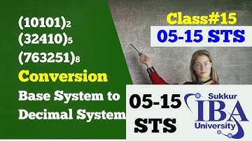 STS 5 to 15 Math IBA How to convert Decimal Numbers to base system | Binary, Base five, Octal Number