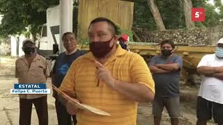 Habitantes de #Chunhuhub #QRoo exigen a autoridades frenar los robos.