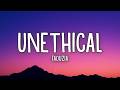 Faouzia - UNETHICAL (Lyrics)