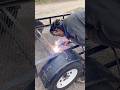 Welding my trailer 💥 #welding #weld #5StarG #fixit #fyp