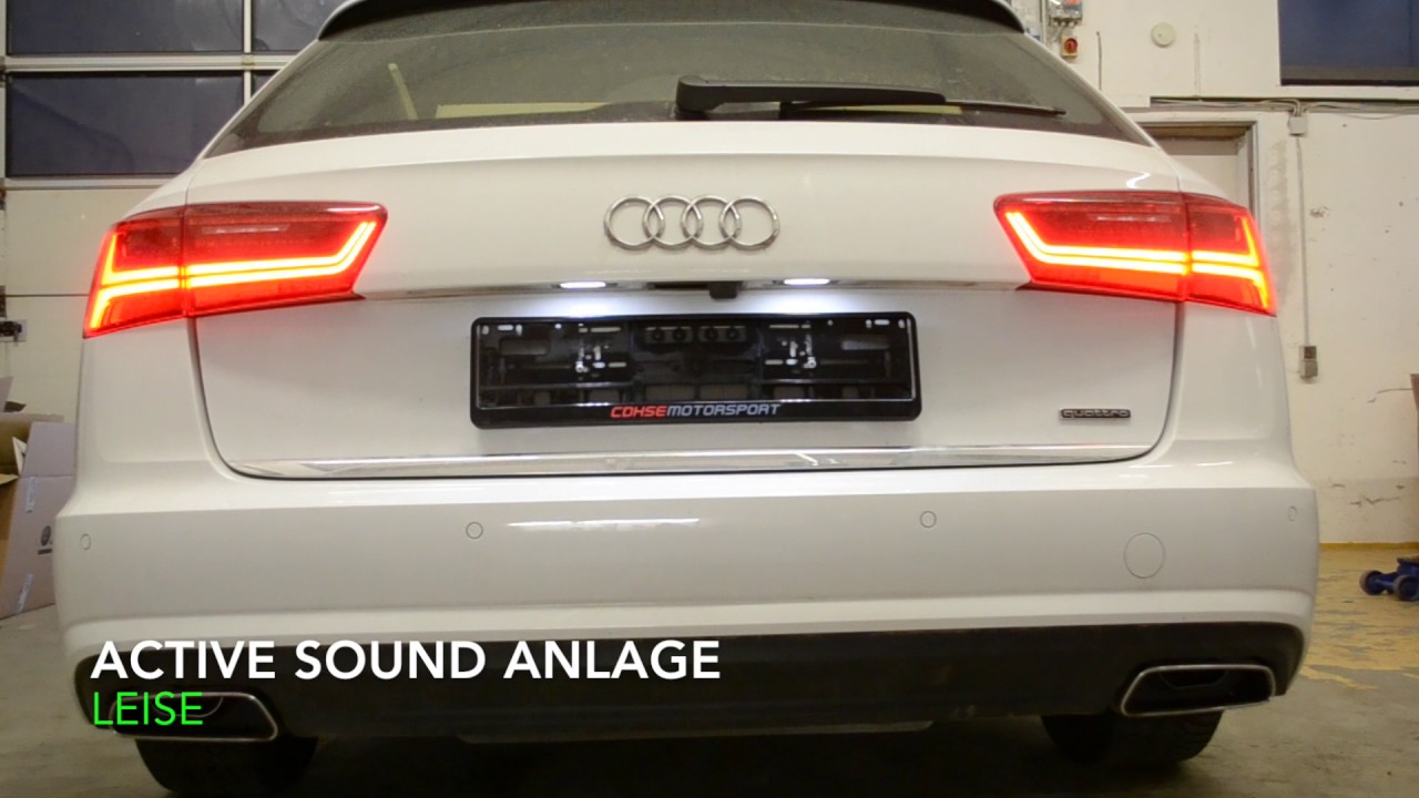 Audi A6 4G Active Sound Auspuff Anlage