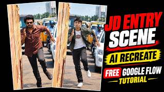Trending Master JD Entry Scene AI Recreate | FREE Google Flow AI Tutorial screenshot 2
