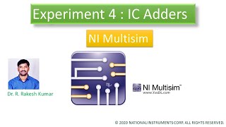 STLD lab 4: IC adders (74283)  using Multisim