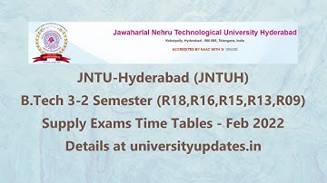 JNTUH RC/RV Results For B.Tech 3-2 Sem Exams August 2021