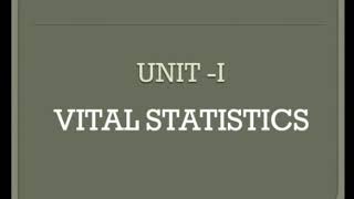 Vital Statistics- Meaning, Definition, Methods and Uses