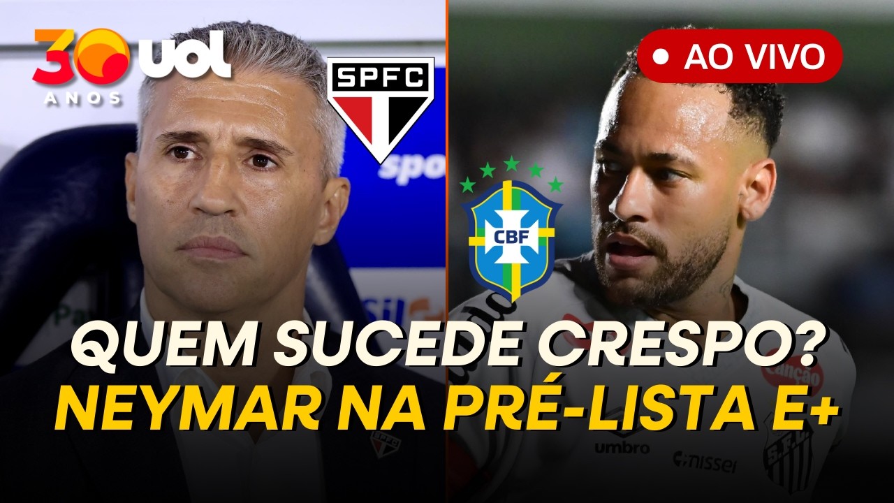 SÃO PAULO DEMITE CRESPO E ROGER MACHADO É NOME PREFERIDO; NEYMAR NA PRÉ-LISTA, MAS FORA DE JOGO E+