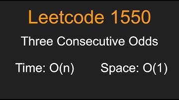 Three Consecutive Odds - Leetcode 1550 - Python