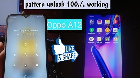 oppo A12 CPH2083 pin pattern password unlock by sp flash tool MCT byepass tool