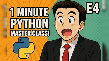 1 Minute Python Masterclass (Episode 4: Data types)