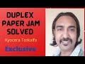 How to solve Duplex paper Jam ll Kyocera taskalfa ll Hindi ll