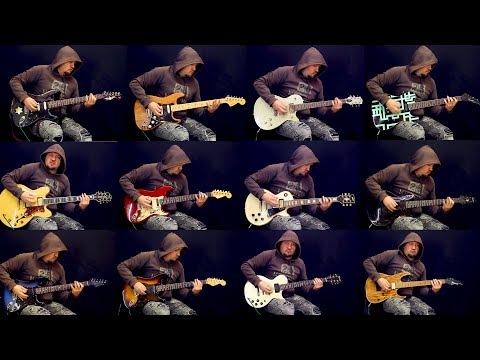 Видео: Разница в выхлопе звучков наглядно на 12 гитарах. От минимума к максимуму! Дистошн.