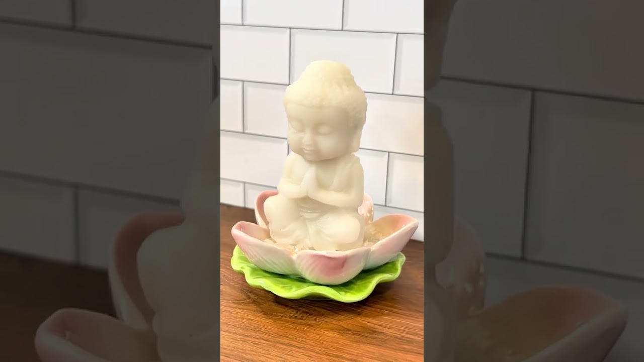 Video preview: White Jade Buddha Crystal Carving for Home Décor