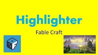 Fablecraft
