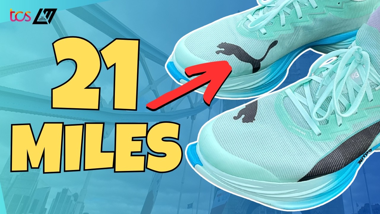 BIG 21 MILE LONG RUN IN THE PUMA FAST-R 3! Full Week Of London Marathon Training