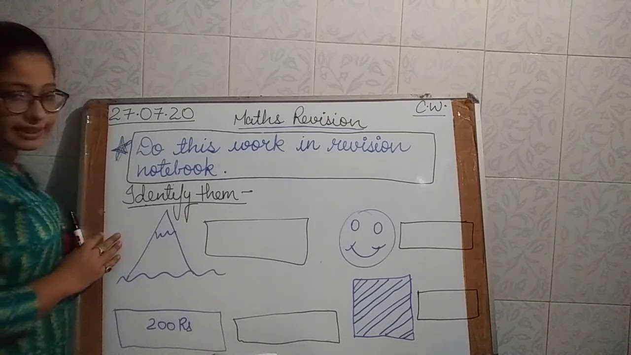 Revision work of topic- Shapes - YouTube