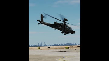 SLICK Apache Sideslip Landing | DCS #shorts