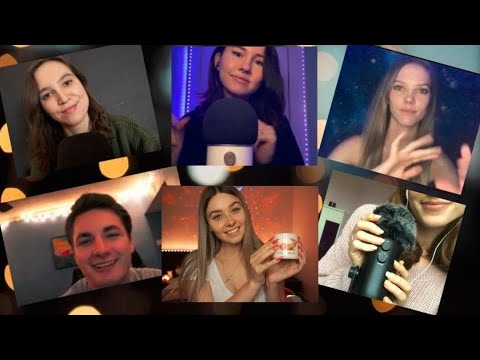 ASMR Fast and Aggressive Trigger Collab (tapping, hand sounds, personal attention and more)