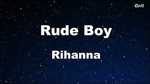 Rude Boy Karaoke version - Karaoke performance video thumbnail