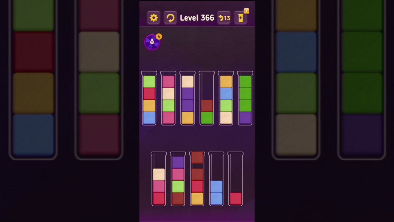 Block King - Sort Puzzle - Level 361 to 372 - All without adding columns