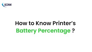 How to Check Battery Percentage | @Seznik Portable Printer Guide screenshot 4
