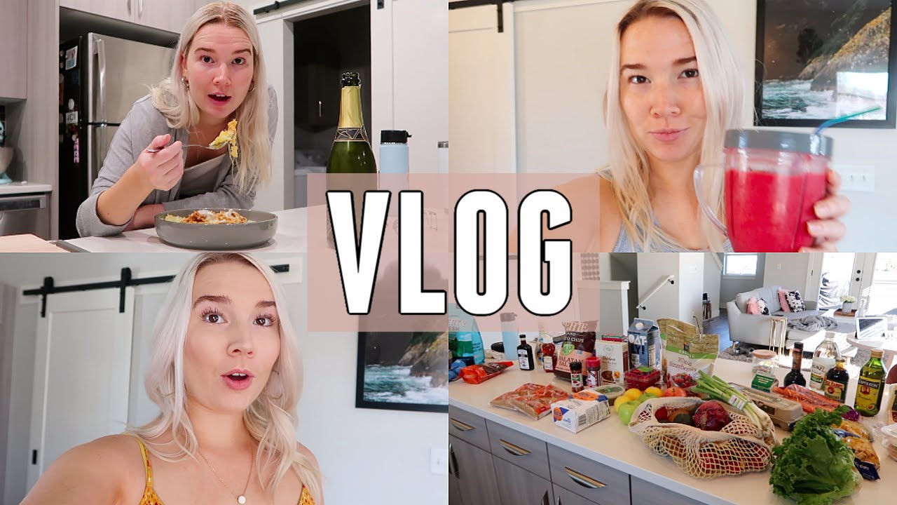 VLOG | quarantine grocery haul, what i eat in a week + trying new