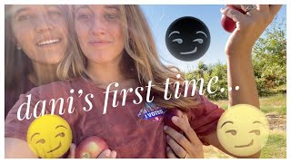 dani's FIRST TIME..... VOTING 2020 - DATE DAY - PUMPKIN PATCH, FARM PETTING ANIMALS, APPLE ORCHARD