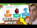 CREO EL NUEVO MODO DE JUEGO IMPOSTOR EN ADOPT ME ROBLOX | AMONG US EN ADOPT ME