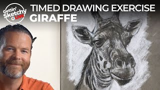 Gettin' Sketchy LIVE - Timed Drawing Exercise - Giraffe