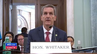 LIVE: FAA Administrator Whitaker Testifies to Senate on Boeing's Production and Quality