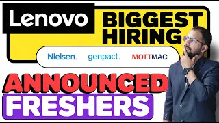 Lenovo Biggest Hiring Announced | Phonepe, Nielsen, Genpact, HSBC Jobs | Must Apply