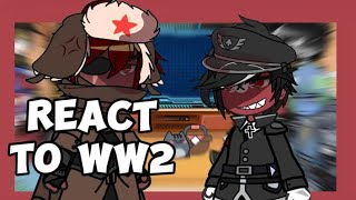 Past Country Humans+Solarballs React to WW2 ||My AU!||