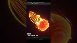 Cartoon Meteor VFX in Blender screenshot 2