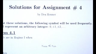 8.01 Solutions to Assignment #4