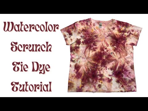 Tie-Dye Designs: Psychedelic Centered Scrunch Ice Dye 