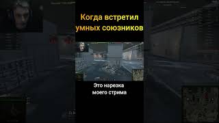 Когда встретил умных союзников - (Мир Танков World of Tanks wot гайд смотрит реакция нарезка)