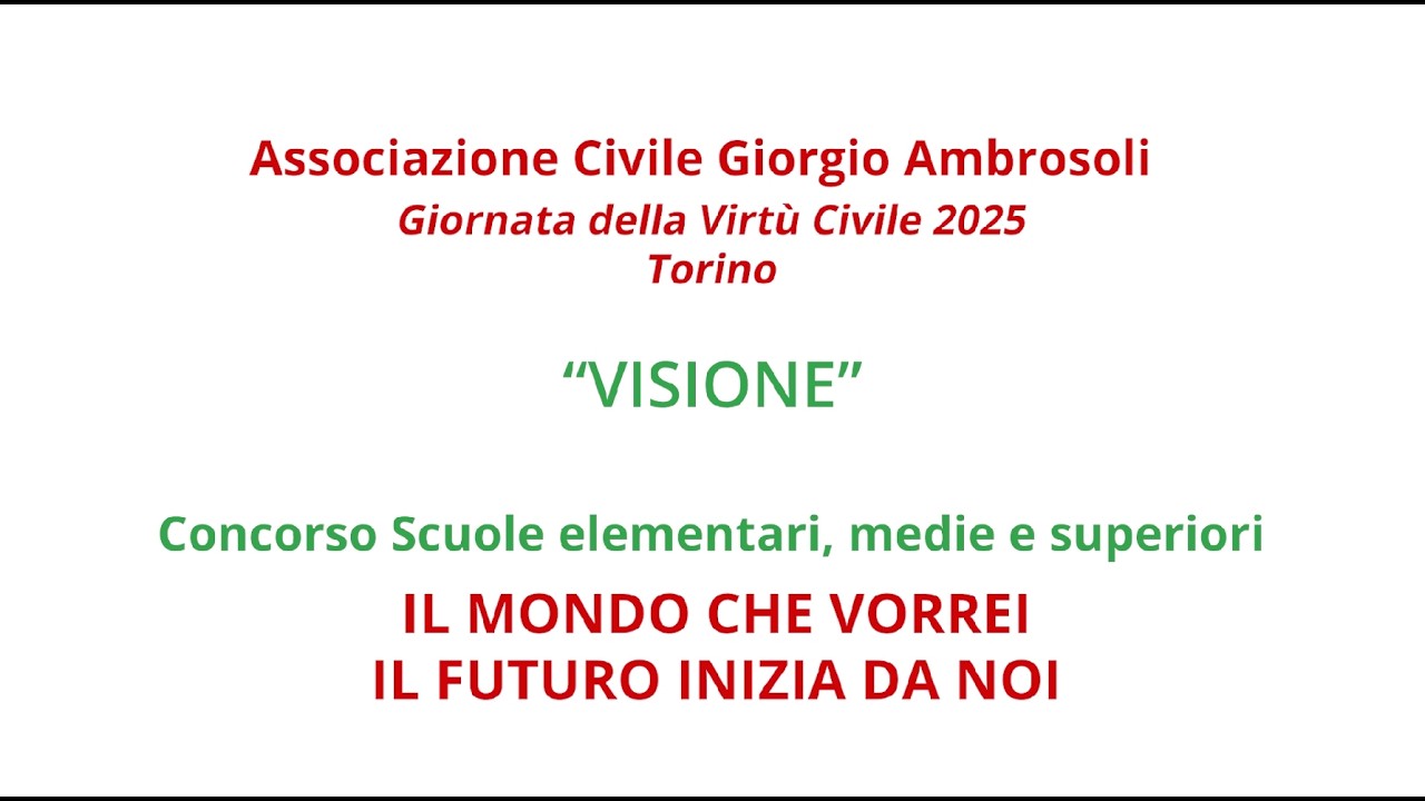 CONCORSO SCUOLE PRIMARIE, SECONDARIE DI PRIMO E SECONDO GRADO_GVC 2025 TORINO